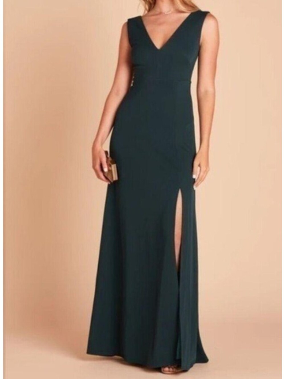 BIRDY GREY Emerald Green Shaman maxi bridesmaids dress sz M